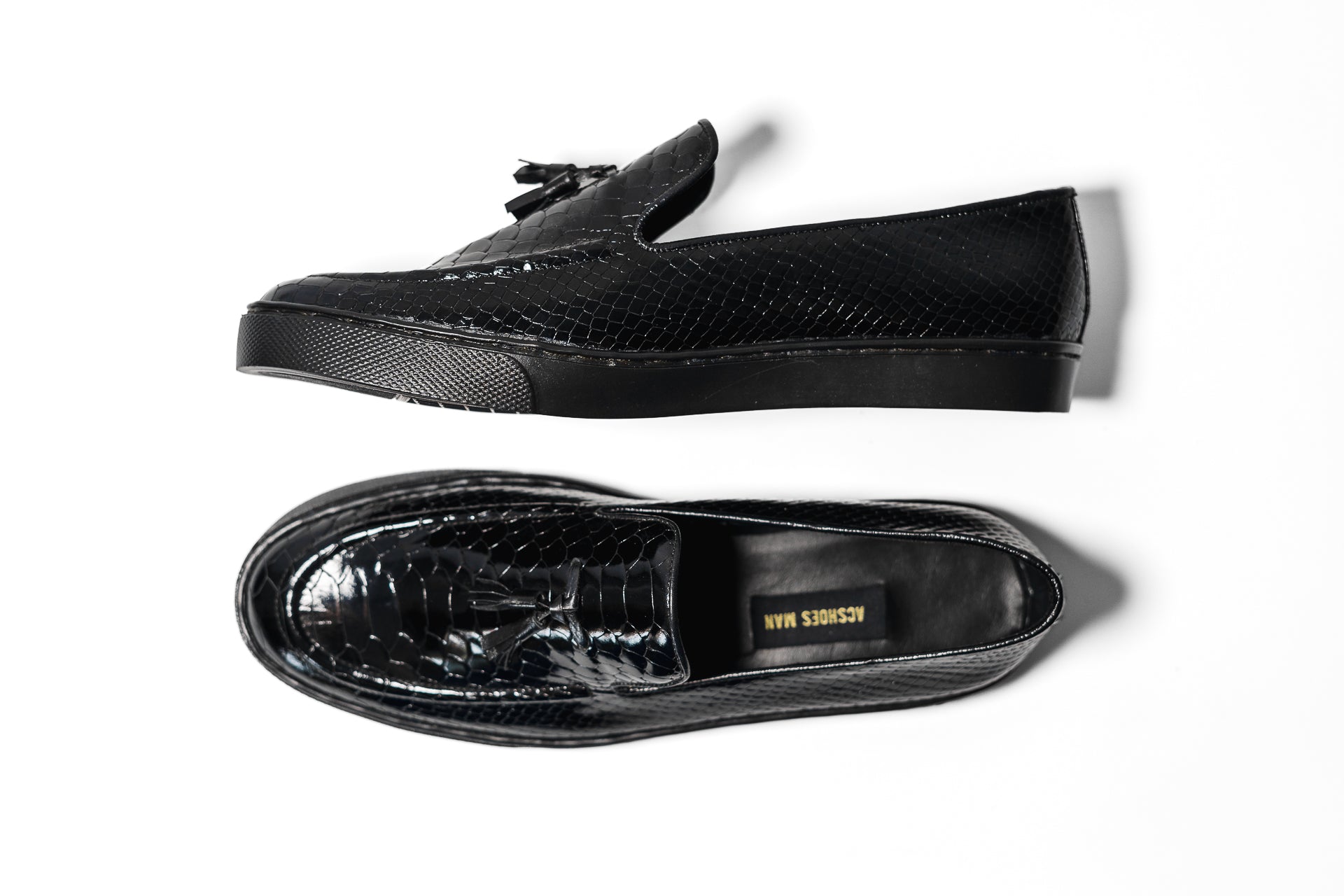 Loafers Python negro tennis