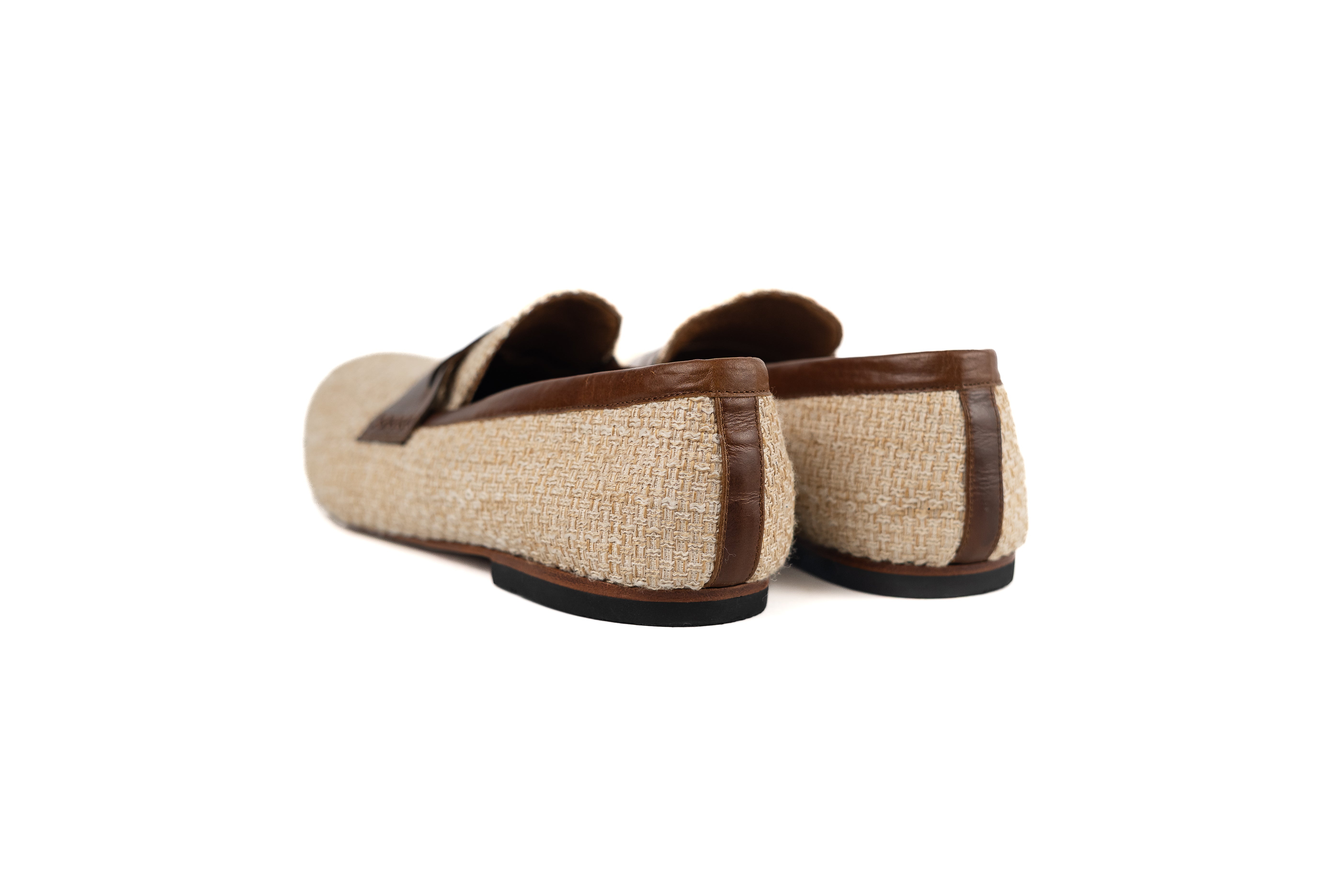 Loafers Rafia Beige con Antifaz