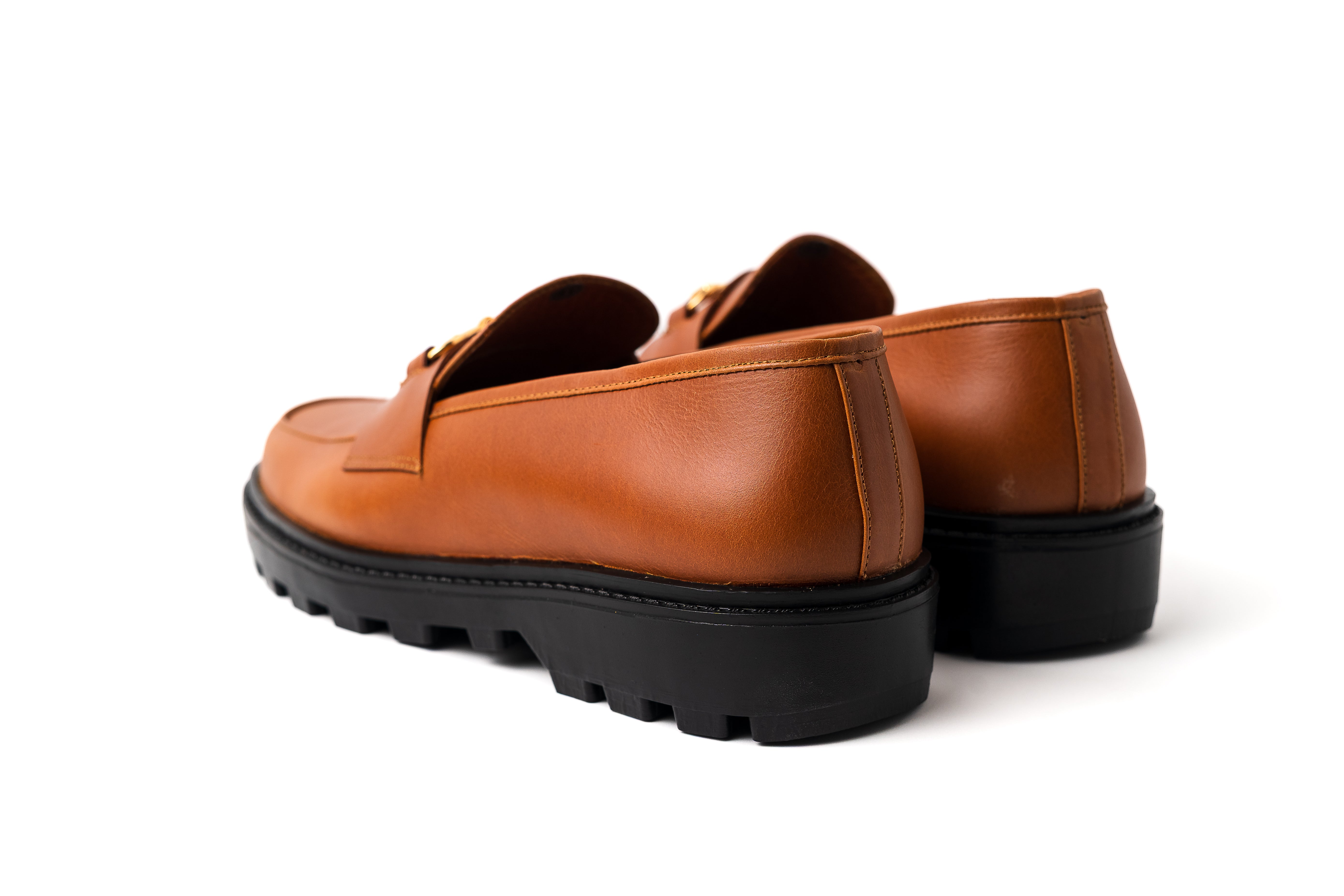 Mocasines Dublín Miel Hebilla Dorada