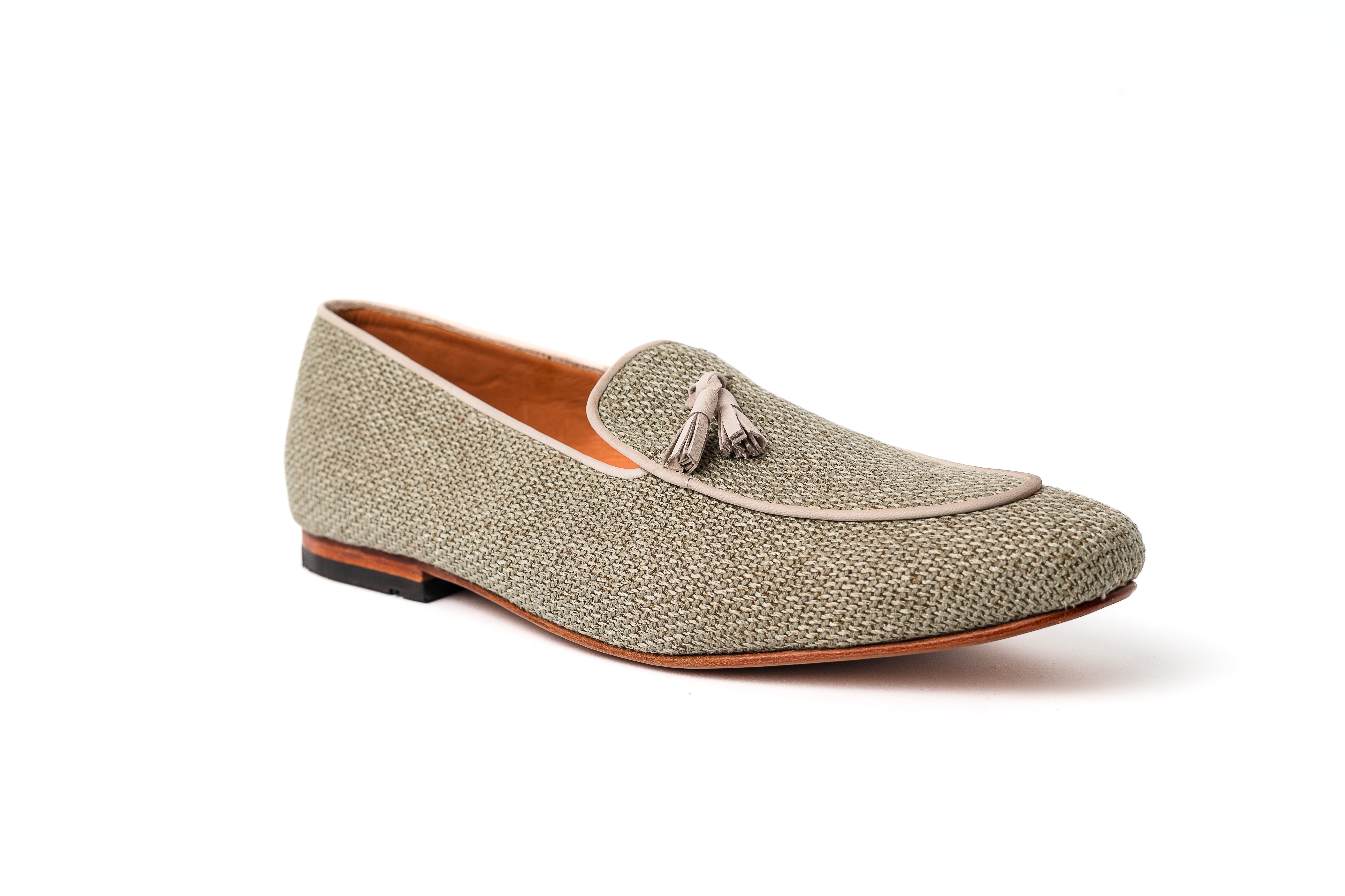 Loafers Rafia Verde Menta