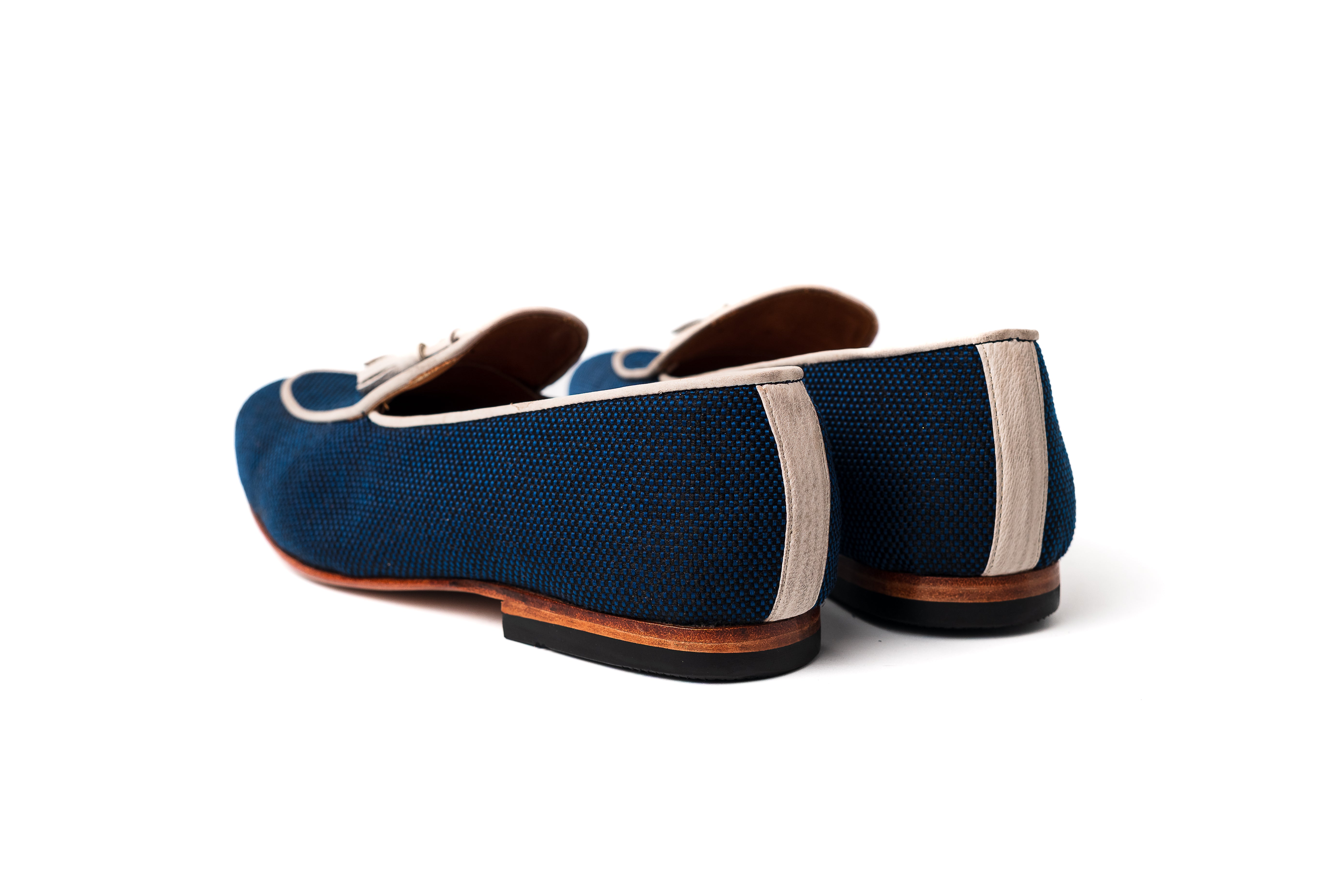 Loafers Rafia Azul