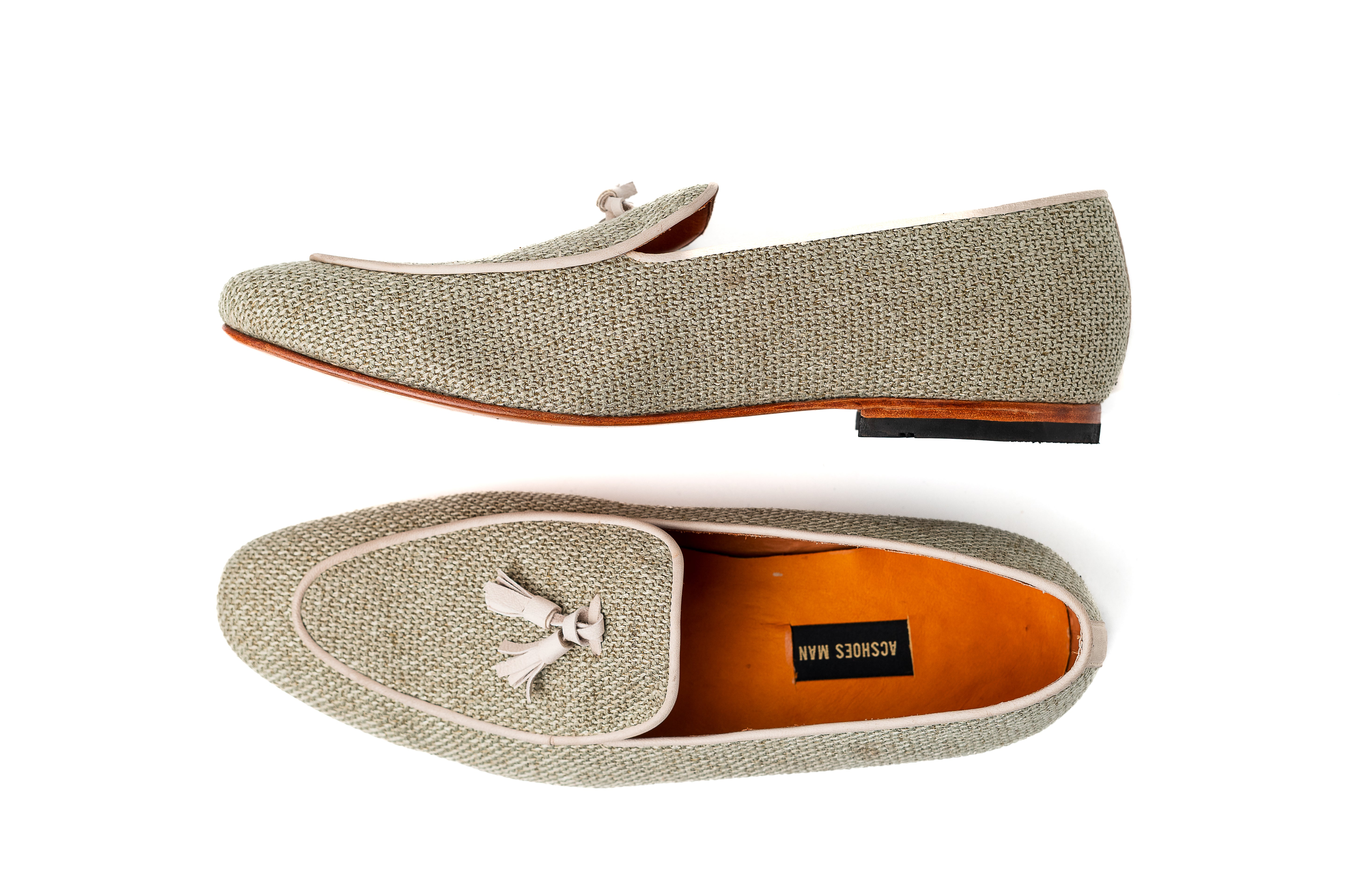 Loafers Rafia Verde Menta
