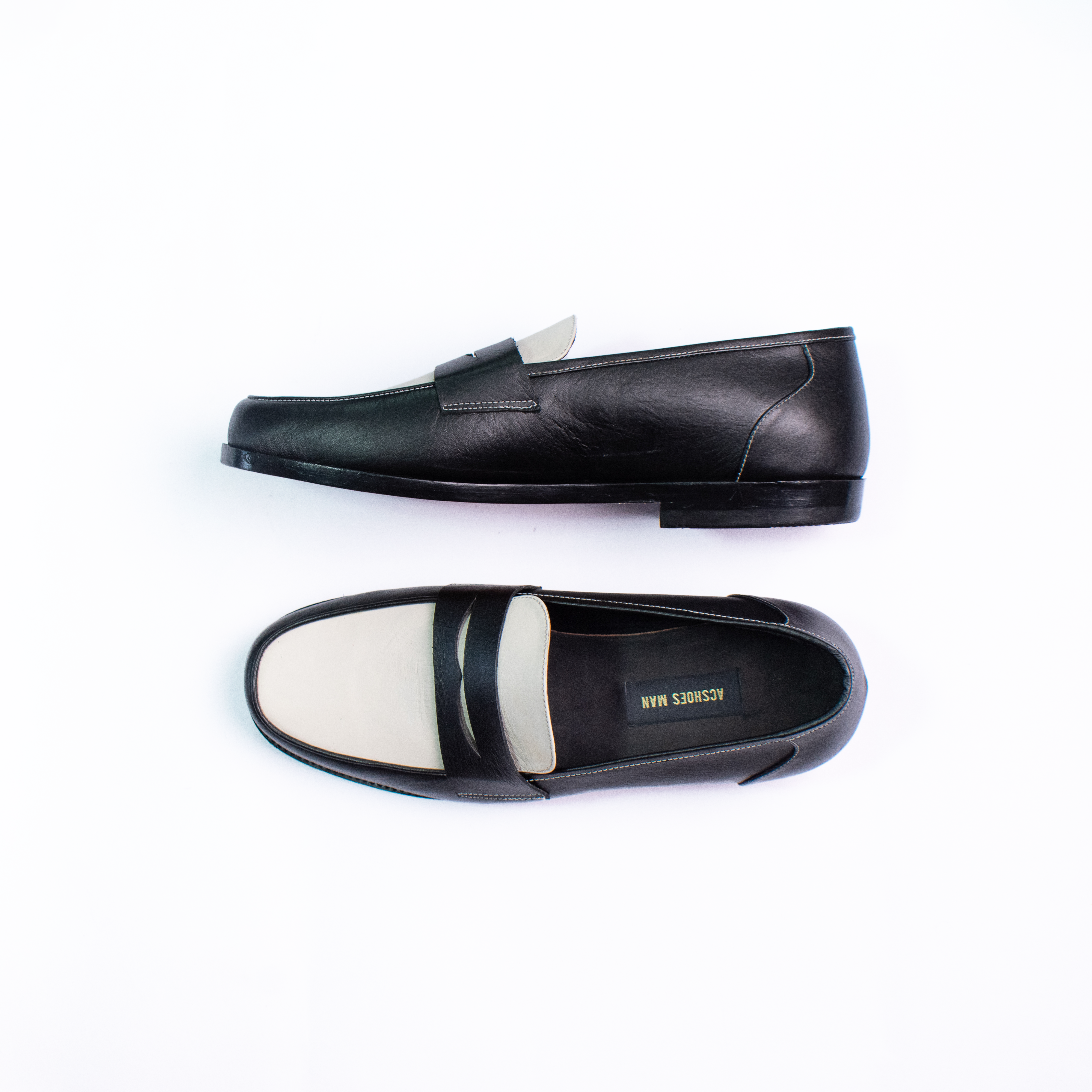 Penny loafers black & white