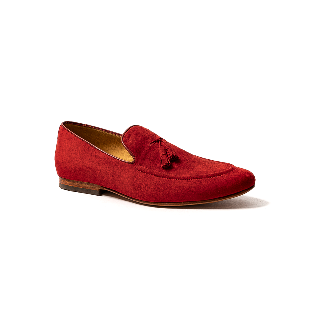 Loafers gamuza roja