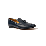 Loafers cuero azul