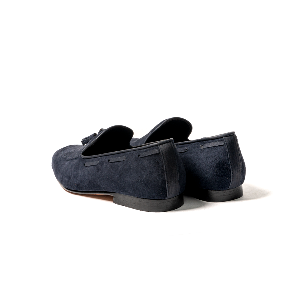 Loafer gamuza azul turqui