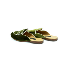 Cargar imagen en el visor de la galería, Monkstrap Mules tercio verde