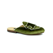 Cargar imagen en el visor de la galería, Monkstrap Mules tercio verde